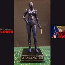 armanóide sla impressão estatueta cobra espaço aventura robô mulher sexy 3d print model - Mito3D