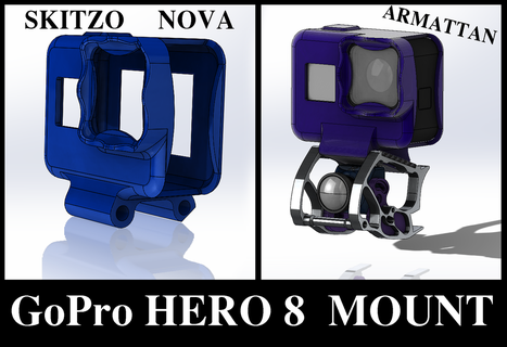 Armattan horoz bukalemun ti Marmotte skitzo nova gopro kahraman 8 fpv binmek tpu kamera Araçlar uzak kontrol 3d print model - Mito3D