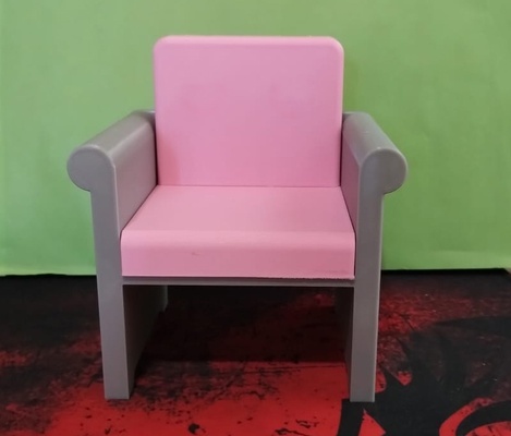 armchair stool barbie game 3d print model - Mito3D