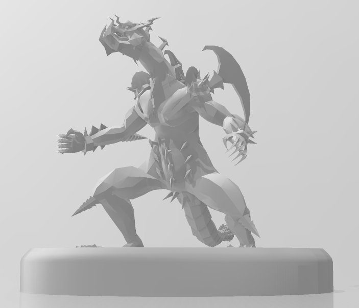 armé dragon lv7 yugioh yu gi figure mini guerre marteau dnd donjons dragons table jeu rôle carte 3D print model - Mito3D