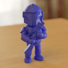 1 silahlı sci-fi karakteri sanat insanlar 3d print model - Mito3D