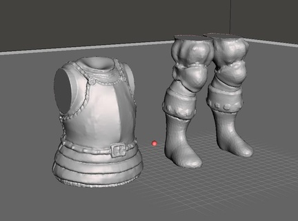 armadura torso piernas juegos 3d print model - Mito3D