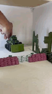 blindado excavadora militar vehículo juego excavadora tanque pistas tanques pistola juguetes guerra bulldozer blindado militar blindado 3d print model - Mito3D