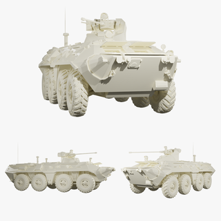 blindado personal portador btr 82a juego militar Ejército tanque bmp montaje mbt ruso pasatiempo guerra juguete 3d print model - Mito3D
