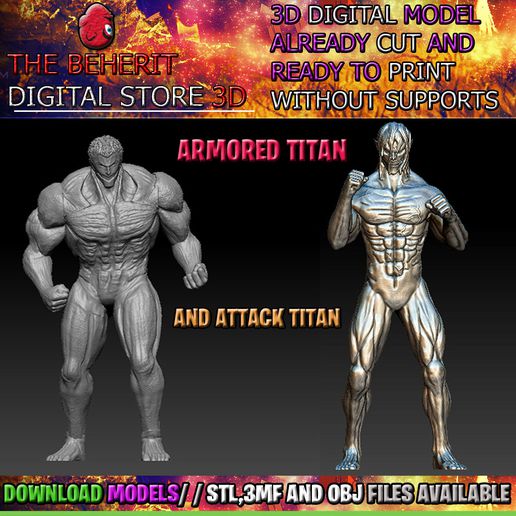 blindé Titan attaque 3D print model - Mito3D
