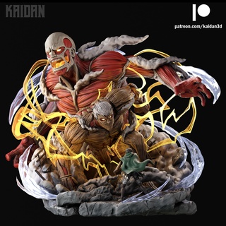 armored titan colossal reveal aot - stl 3d printing 3d print model - Mito3D