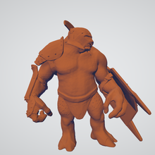 zırhlı trol kostüm silahlar oyun Isengard masaüstü 3d print model - Mito3D