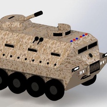 blindé véhicule 3d print model - Mito3D