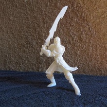 Gepanzerte Krieger kein base art armour defender fighter figure figurine hero heroes knight male man model stance statue suit sword villain weapon people 3d print model - Mito3D