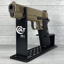 armero trabajos potro 1911 airsoft pistola monitor estante soporte ksc kjw 3d print model - Mito3D