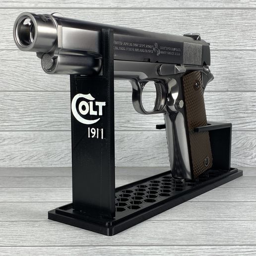 Waffenmeister funktioniert Standard Fohlen 1911 Airsoft Gewehr Anzeige Stand kjw ksc 3D print model - Mito3D