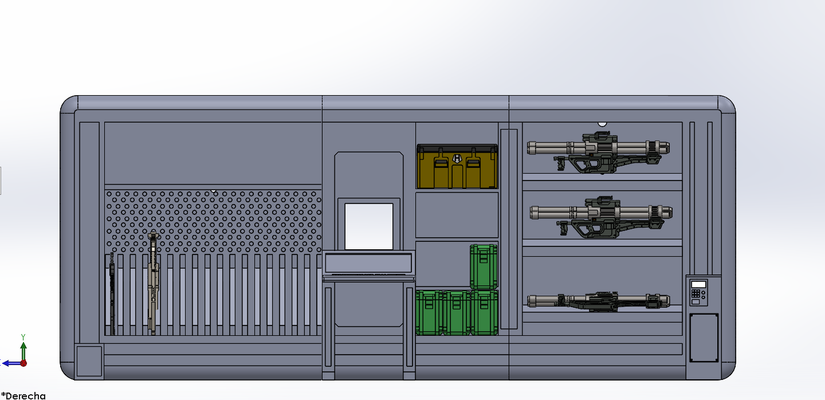 waffenkammer 1 18 spiel waffe gestell waffen regale heiligenschein 3d print model - Mito3D