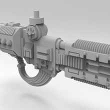 armour-bearer choom-blaster art 28mm mech miniature scifi wargaming weapon models 3d print model - Mito3D