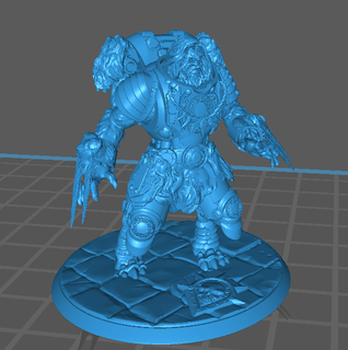 armoured space werewolf pups soilder 3d print model - Mito3D