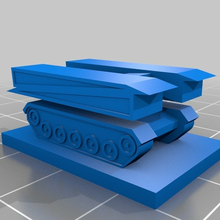 zırhlı vehicle launched köprü 1300 5mm tank savaşı ww2 oyuncak 3d print model - Mito3D