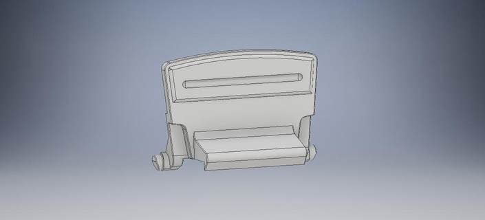 armrest lock citroen cactus supports arm 3d print model - Mito3D