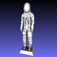 armstrong space suit art scans replicas neil nasa moon astronaut apollo 11 3d print model - Mito3D