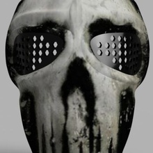 army two mask fashion paintball punisher 3d print model - Mito3D
