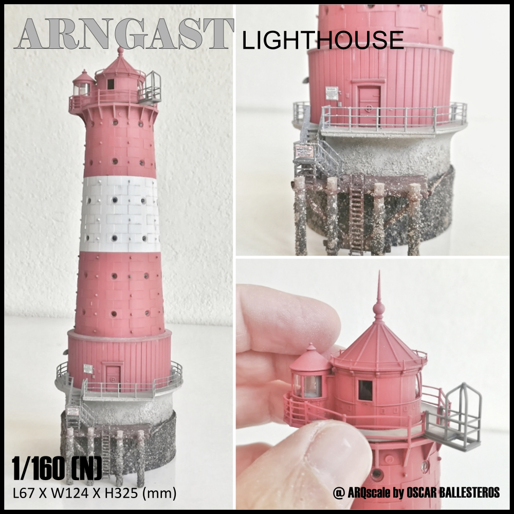 arngast faro n 160 escala modelo punto referencia arquitectura estructura nscale edificio ferrocarril diorama 3D print model - Mito3D