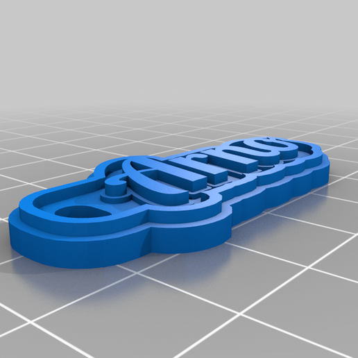 Arno personalizado chaveiros 3D print model - Mito3D