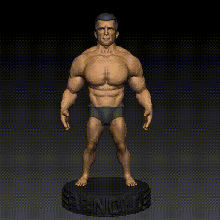Arnold Schwarzenegger 3d print model - Mito3D