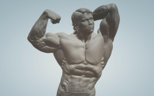 Arnold Schwarzenegger yüksek tanım Sanat pompalama Demir 3d model vücut geliştirme heykel Fitness ikon sanat eseri kas şekil koleksiyon Jimnastik motivasyon dekor efsane nota geliştirmeci poz heykelsi meraklı film takdir 3d print model - Mito3D