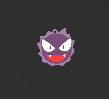 aro gastly - earring pokemon 3d print model - Mito3D
