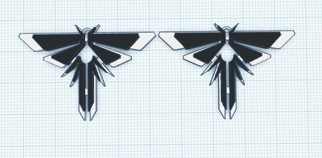 aro tlou - fireflies hoop last us firefly earrings 3d print model - Mito3D