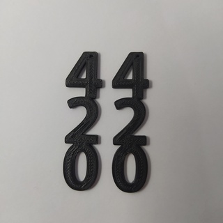 aros 420 Marihuana Herz Ohrringe Schmuck Reifen Ringe Mariahuana Mari 3d print model - Mito3D