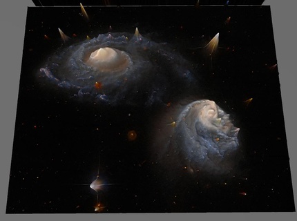 arp madore 608 333 derin gökyüzü nesne 3d yazılım analiz Sanat yabancı nibiru yıldız gemisi karanlık Önemli yerçekimi Andromeda gökada Apollo yıldızlararası gezegenler Deimos uzay astronotlar hale dünya dışı süperstar 3d print model - Mito3D