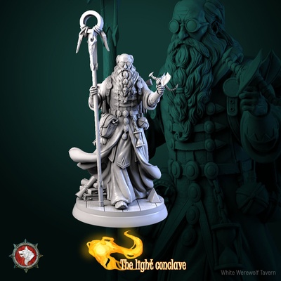 arri alchemist 32mm 75mm pre-supported tabletop highquality toy game 3dminiature dnd dndminiature creature monster presupported ttrpg rpg male mage 3d print model - Mito3D