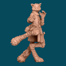 arrissa kitty monk - dnd miniature presupported 3d print model - Mito3D