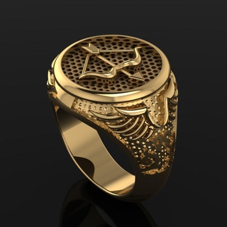 arrow ring gold silver jewelry usa 3d print model - Mito3D