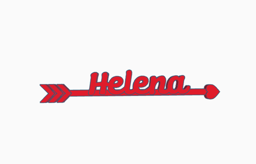 freccia san valentin santo Helena 3d print model - Mito3D