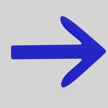 arrow symbol various art clip direction curve abstract shape emblem diagram logo grafik graphic graf graph 3d print model - Mito3D