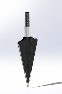arrowhead tip hunting arrow 3d print model - Mito3D