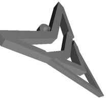arrowhead earring 3d print model - Mito3D