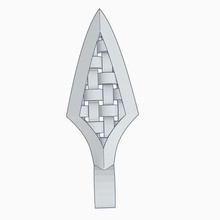 arrowhead necklace woven jewelry viking arrow art pattern 3d print model - Mito3D