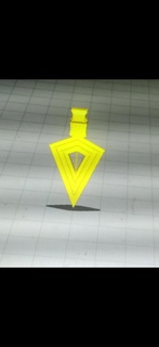 ponta flecha pingente chaveiro moda complemento colar enfeite 3d print model - Mito3D