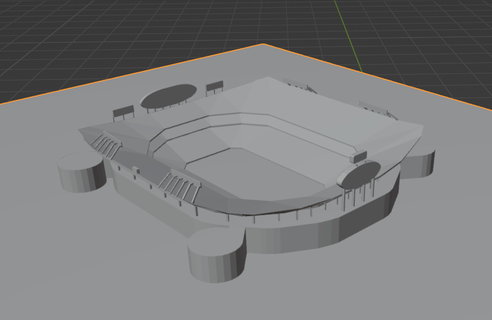 arrowhead stadium kansas city chiefs american soccer 2023 use 3d print model - Mito3D