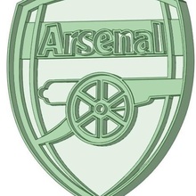 o arsenal fc, cortador de cookie ferramenta fc 3d print model - Mito3D