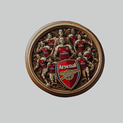 arsenal football medallion art soccer locket pendant aston villa atalanta barcelona 3d print model - Mito3D