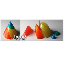 art3d-clb cone revolution conical sections turning circle ellipse parable hyperbola section plan strong mathematics geometry space 3d print model - Mito3D