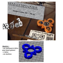 art3d-clb el spinner geometrik 3 top oyun matematik eşkenar Üçgen geometri ciro simetri küre bölüm boncuk rulman oyunlar 3d print model - Mito3D