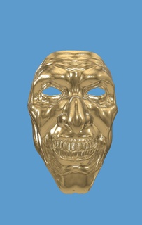 kunst clown maske schrecken masken trotz halloween 3d print model - Mito3D