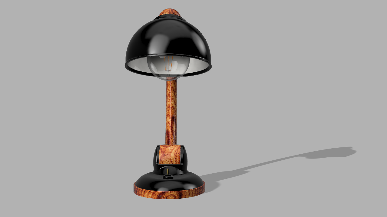 art deco lamp casting resin bakelite 3D print model - Mito3D