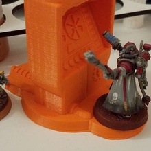 art deco machinery magneto game mechanicus wh40k tabletop factory plant land energy 3d print model - Mito3D