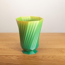 arte deco vaso pianta pentola articoli per casa art Deco fiori vasemode spirale 3d print model - Mito3D