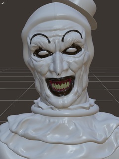 arte diorama clown orrore film raccapricciante spaventoso 3d print model - Mito3D