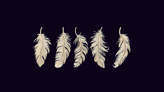 Arte plumas pluma puntas plantillas impresión patrón stencil plate pájaro naturaleza Paloma hoja águila fauna silvestre 3d print model - Mito3D